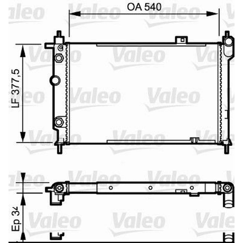 Valeo Engine Radiator 730994