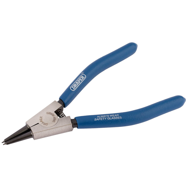 Draper Straight Tip External Circlip Pliers, 140mm 56421 Draper - Dynamic Drive