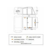 Vango Kela Air TC Low Drive Away Awning (180 - 210cm) Campervan Vango - Dynamic Drive