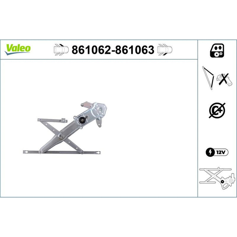 Valeo Electric Window Regulator Lifter Right Front 861063