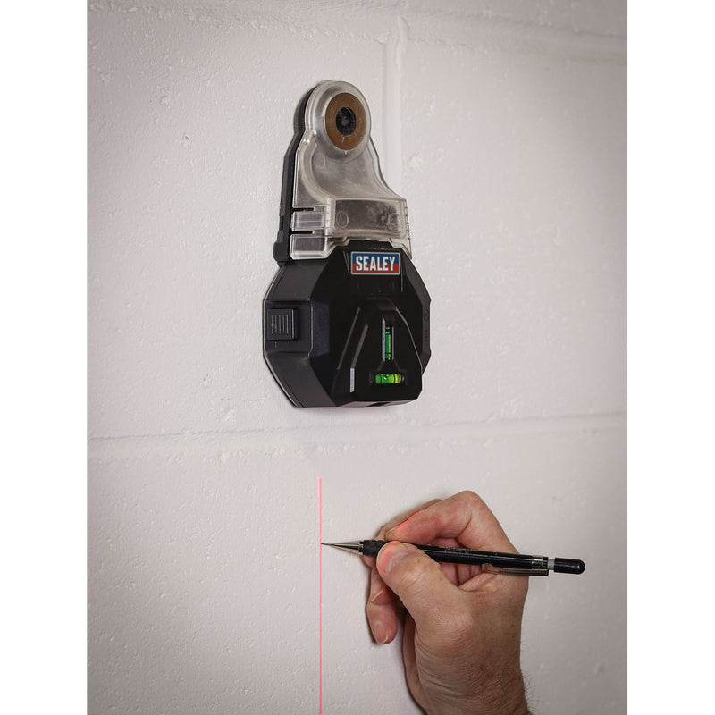 Sealey Vacuum Drill Dust Extractor Collector 3V Spirit Level Laser Drilling Sealey  - Dynamic Drive
