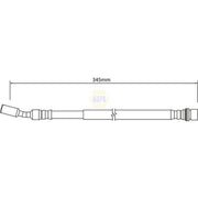 NAPA Brake Hydraulic Hose Line Rear fits Land Rover Discovery III 2004-2009