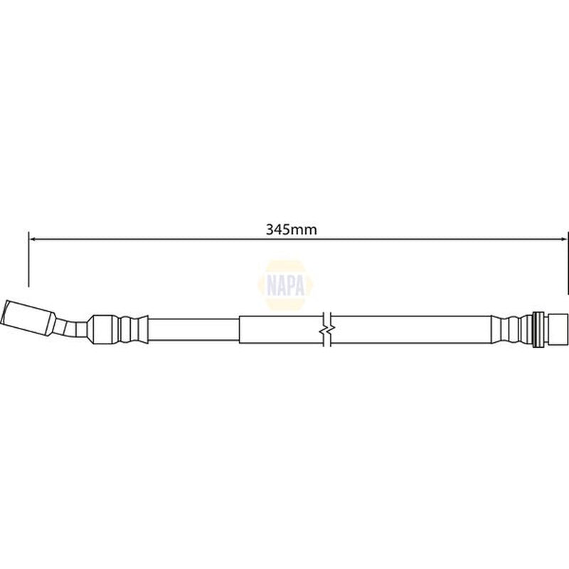 NAPA Brake Hydraulic Hose Line Rear fits Land Rover Discovery III 2004-2009