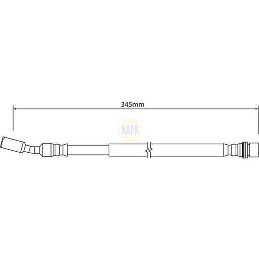 NAPA Brake Hydraulic Hose Line Rear fits Land Rover Discovery III 2004-2009