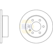 NAPA 2 x Rear Brake Discs NBD5976-x2