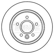 Borg & Beck Rear Brake Solid Discs & Pads fits Volvo V40 Cross Country 2013-2019