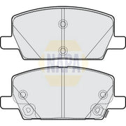 NAPA Front Brake Pad Set fits Opel Insignia B Grand Sport 2020 on 1.5