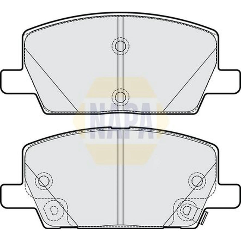 NAPA Front Brake Pad Set fits Opel Insignia B Grand Sport 2020 on 1.5