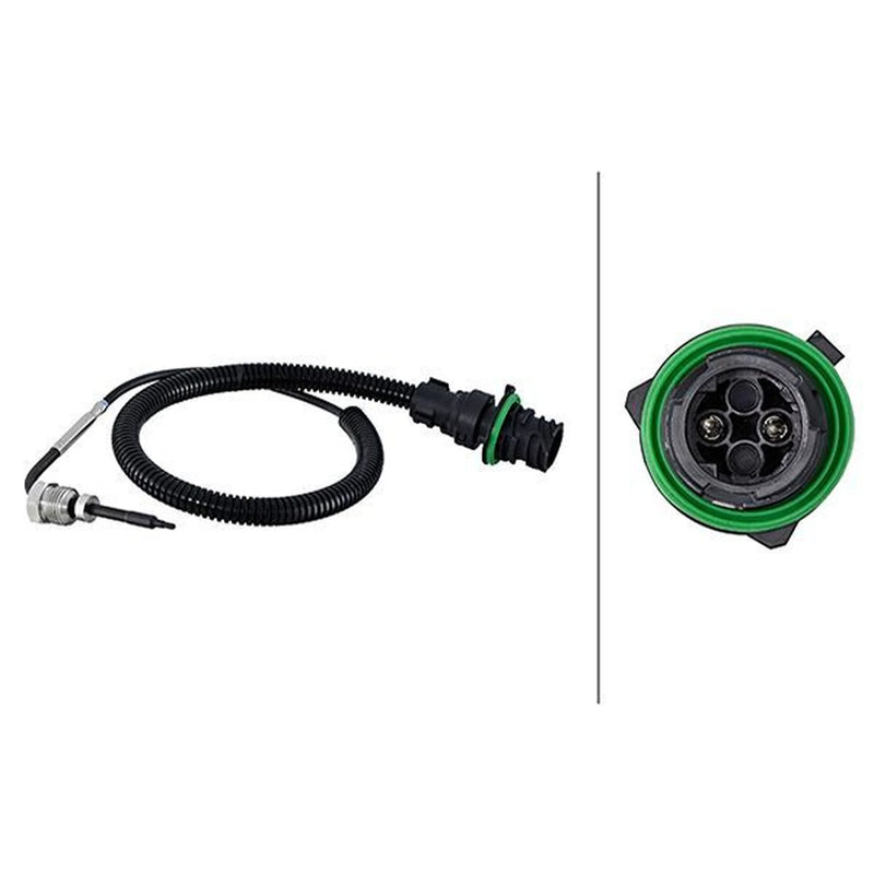 Hella Exhaust Gas Temperature Sensor fits Mercedes-Benz Actros MP2 2002-2003