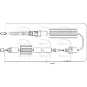 Apec Handbrake Cable Left Rear fits Jaguar X-Type I 2001-2009 2.0 2.2 2.5 3.0