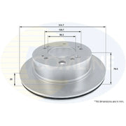 Comline 2 x Rear Brake Discs ADC2404V