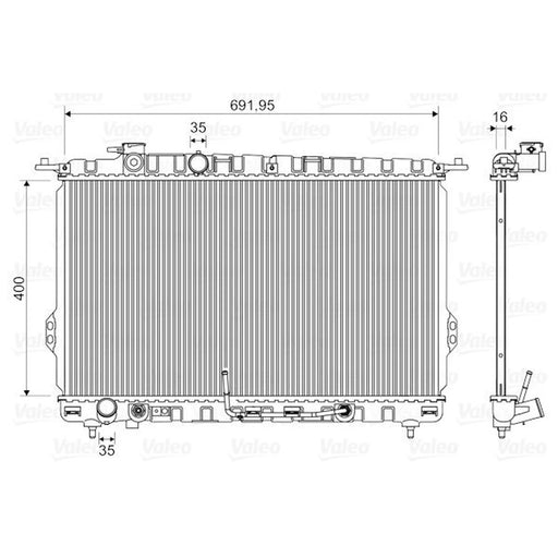 Valeo Engine Radiator 734949
