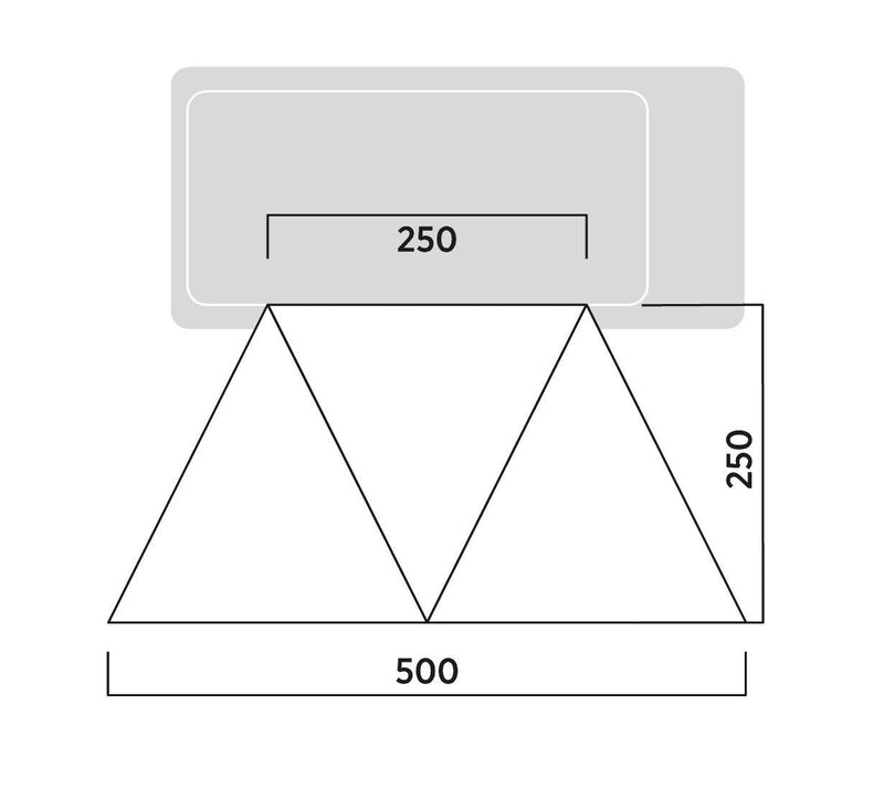 Easy Camp Lom Tri Campervan Canopy Grey Sun Shade Easy Camp - Dynamic Drive