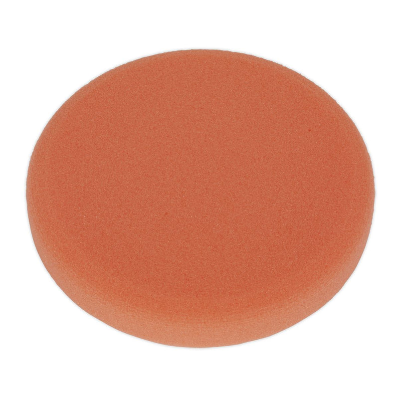 Sealey Buffing & Polishing Foam Head Hook-and-Loop150 x 25mm Orange/Firm Sealey - Dynamic Drive