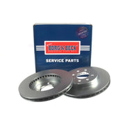 Borg & Beck Front & Rear Brake Discs & Pads fits Honda Civic VI Fastback