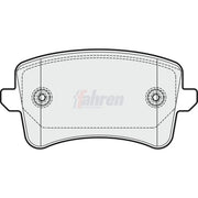 Fahren Front Vented & Rear Vented Brake Discs & Pads fits Audi Q5 2008-2017 2.0