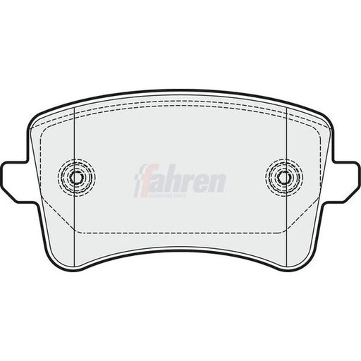 Fahren Rear Brake Pad Set FBP3310