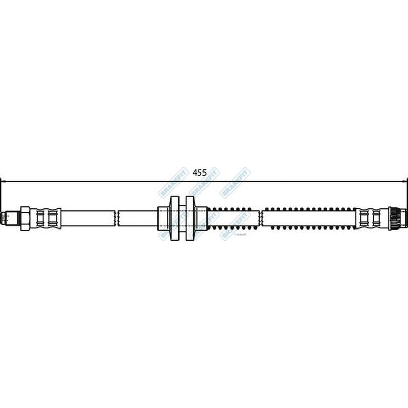 Apec Brake Hydraulic Hose Line Front fits Renault Grand Scénic II 2004-2009