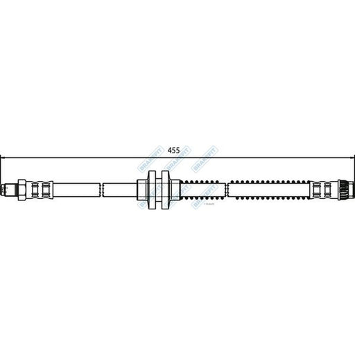 Apec Brake Hydraulic Hose Line Front fits Renault Grand Scénic II 2004-2009