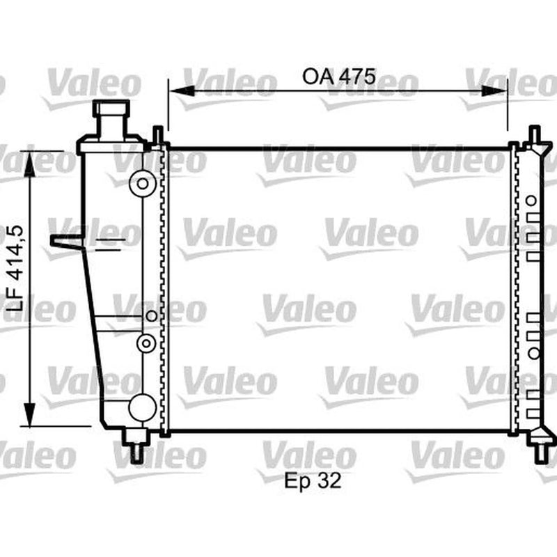 Valeo Engine Radiator 734239