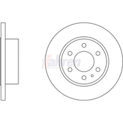 Fahren 2 x Solid Rear Brake Discs FBD6514-x2