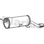 Klarius Box With Tail Pipe Rear fits Peugeot 307 Cc 2003-2009 2.0