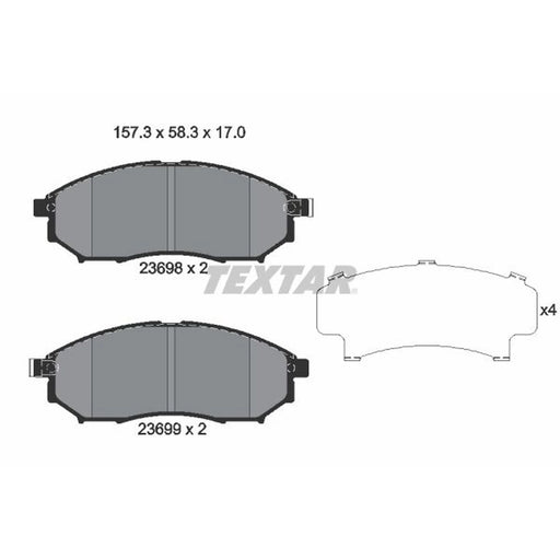 Textar Front Brake Pad Set 2369803