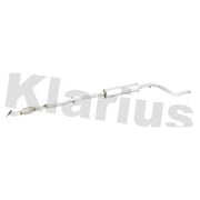 Klarius Box With Centre Pipe Centre fits Opel Meriva B 2010-2017 1.4
