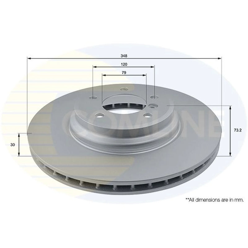 Comline Front & Rear Brake Discs & Pads fits BMW 3 2004-2013
