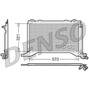 Denso Air Conditioning Condenser DCN17019