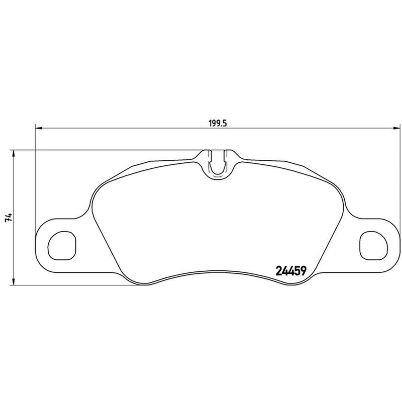 Brembo 4 x Front Brake Pad Set fits Porsche 911 2008-2012 3.6
