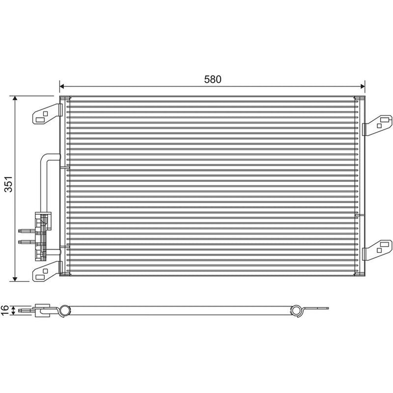 Valeo Air Conditioning Condenser 817386