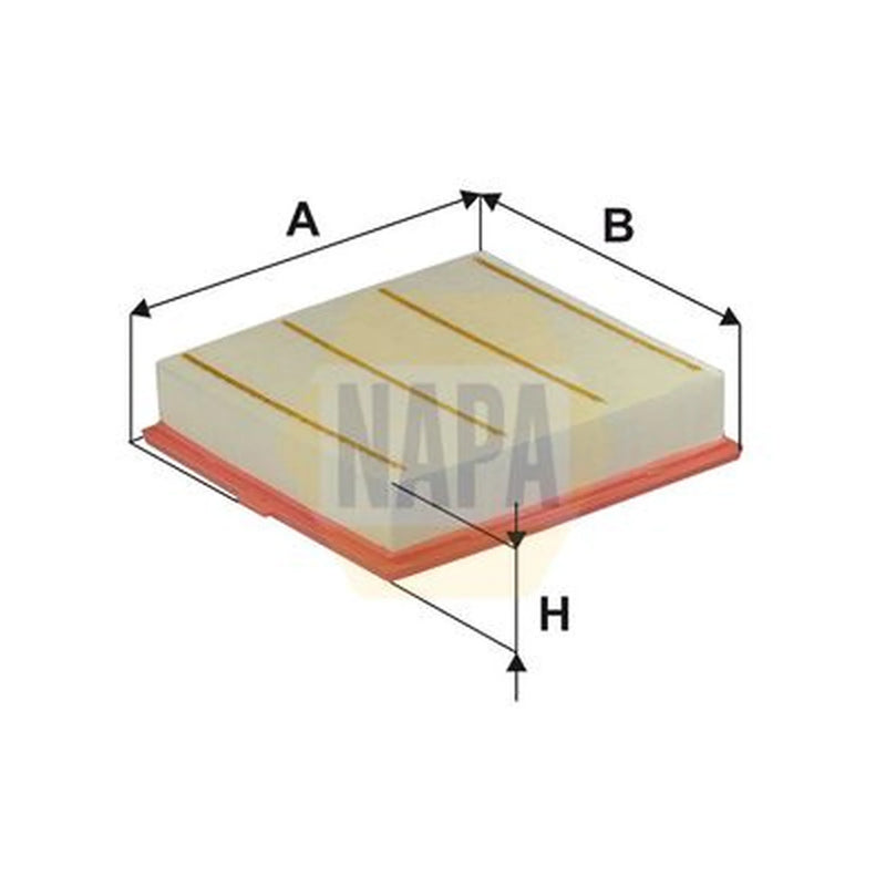 NAPA Engine Air Filter fits Isuzu D-Max II 2012-2018 2.5