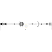 NAPA Brake Hydraulic Hose Line Front fits Citroën Relay III 2006-2023