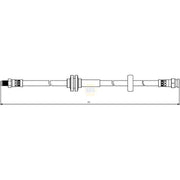 NAPA Brake Hydraulic Hose Line Front NBH1167