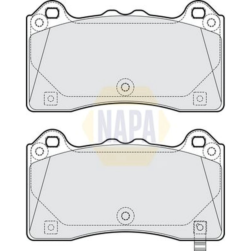NAPA Front Brake Pad Set fits Ford Focus III 2015-2018 2.3