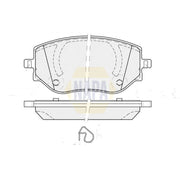 NAPA Front Brake Pad Set fits Dacia Jogger 2021 on 1.0