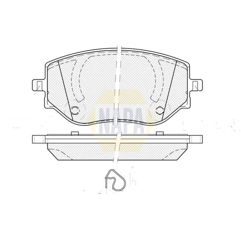 NAPA Front Brake Pad Set fits Dacia Jogger 2021 on 1.0