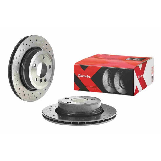 Brembo Xtra 2 x Perforated/Vented Brake Discs fits BMW X3 2003-2011 2.0 2.5 3.0