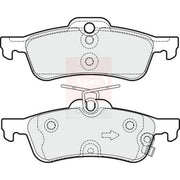 Apec Rear Brake Pad Set fits Honda Civic IX 2012-2016 1.4 1.6 1.8 2.0 2.2