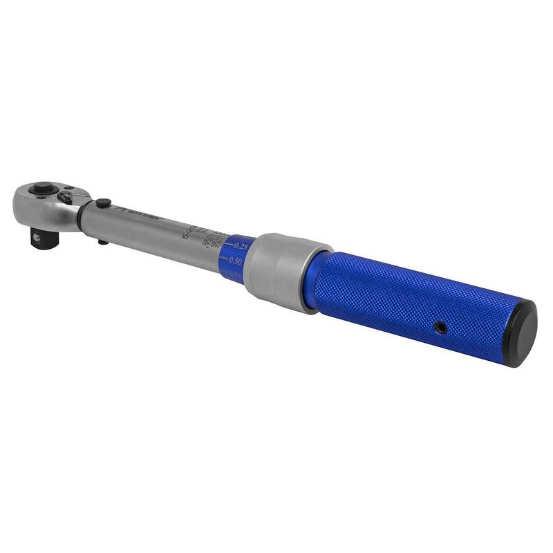 Sealey Torque Wrench Micrometer Style 3/8"Sq Drive 5-25Nm Calibrated STW902 Sealey - Dynamic Drive