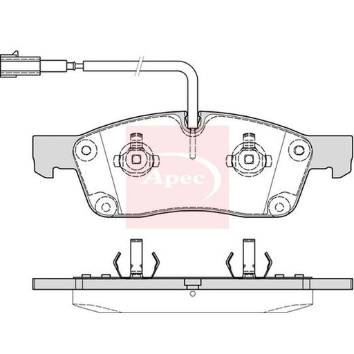 Apec Front Brake Pad Set PAD2227