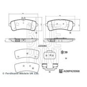 Blue Print Rear Brake Brake Disc Discs & Pads fits Mercedes-Benz C-Class