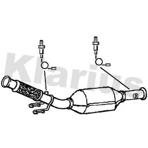 Klarius Catalyst Type Approved With Pipe fits Peugeot 206 1999-2007 2.0