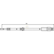 NAPA Brake Hydraulic Hose Line Front NBH1012