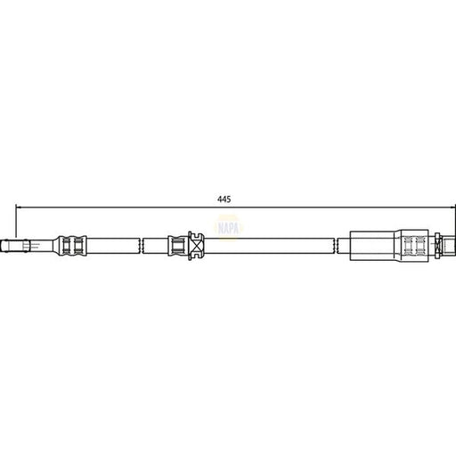 NAPA Brake Hydraulic Hose Line Front NBH1012