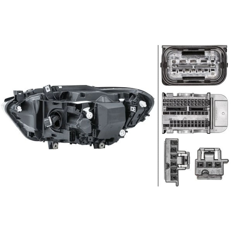 Hella Headlight Headlamp LED Right fits BMW 1 Sports Hatch 2011-2019