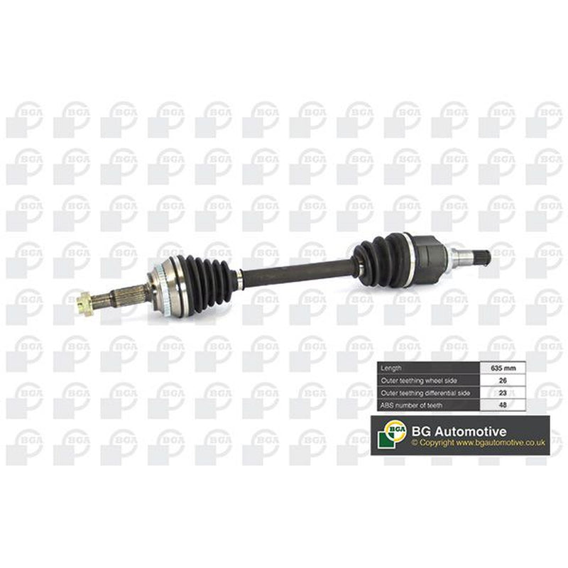 BGA CV Drive Shaft Driveshaft Front Left fits Toyota Corolla 2001-2007 1.4 1.6