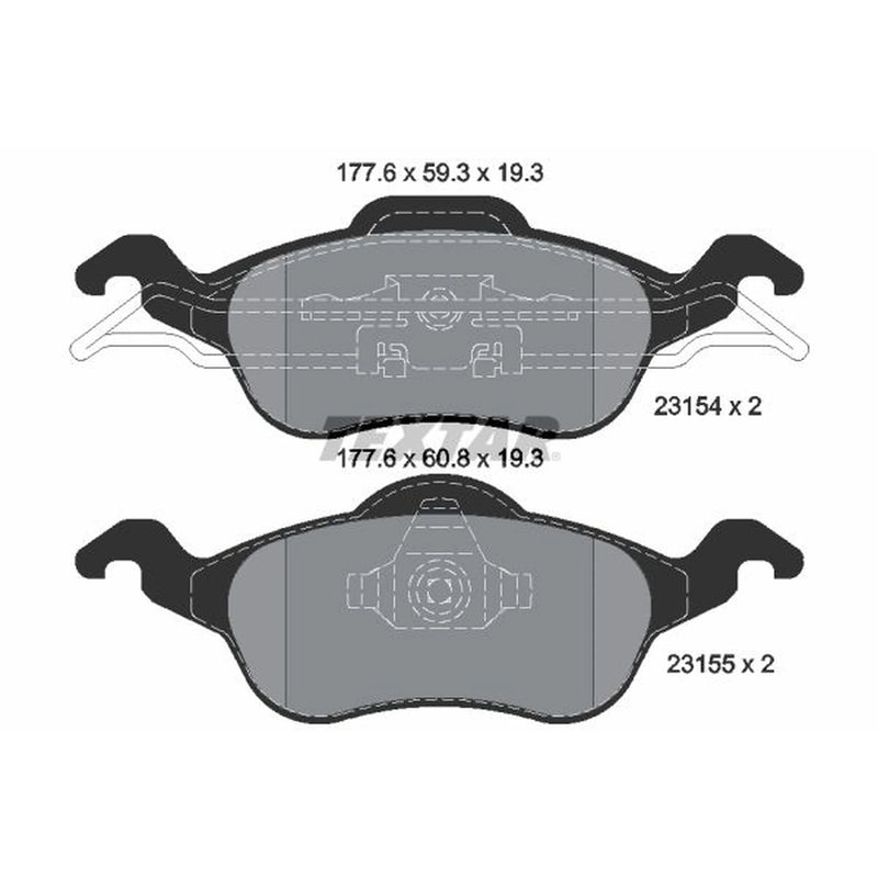 Textar Front Brake Pad Set 2315402