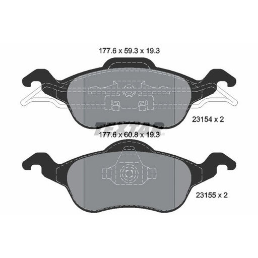 Textar Front Brake Pad Set 2315402